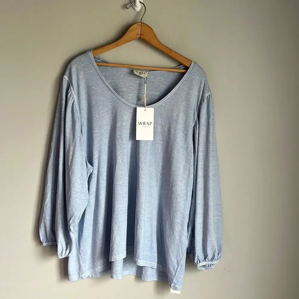 NEW Wrap London Chambray blouse